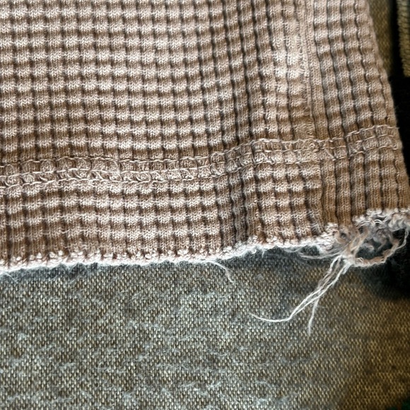 Back beat co. Organic cotton waffle knit organic cotton Henley top shirt…purple - Picture 5 of 8